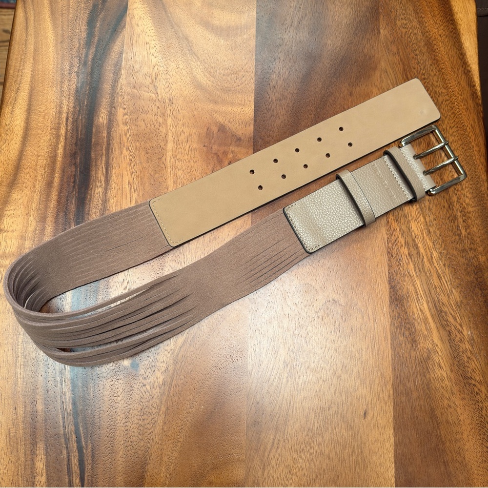 NWT Michael Kors Leather Belt with Suede Back